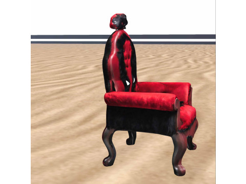 Luxury Red Black Hero 3D Model