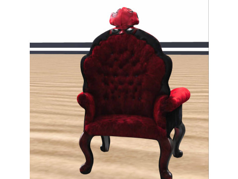 Luxury Red Black Hero 3D Model