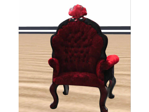 Luxury Red Black Hero 3D Model