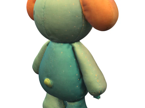 Adorable Plush Toy 3D Model