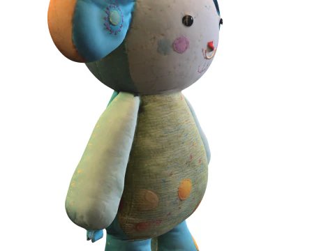 Adorable Plush Toy 3D Model