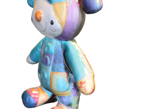 Patchwork Plush Toy 3D Model