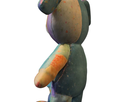 Patchwork Plush Toy 3D Model