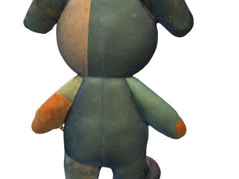 Patchwork Plush Toy 3D Model