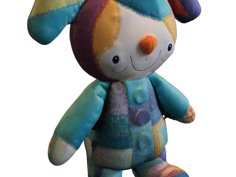 Patchwork Plush Toy 3D Model