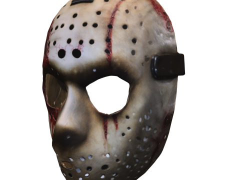Bloody Hockey Mask Model 3D