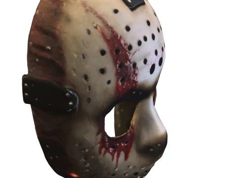 Bloody Hockey Mask 3D Model