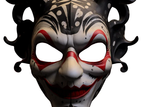 Maskara halloween menyeramkan Model 3D