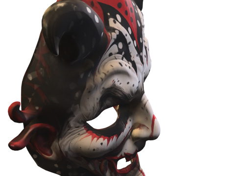 Mascarade halloween joker 3D Model