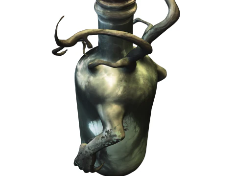 Dark Soul in a Bottle 3D Model