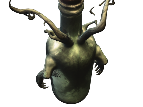 Dark Soul in a Bottle Modello 3D