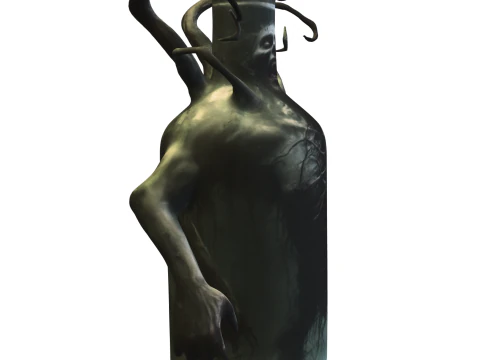 Dark Soul in a Bottle 3D Model