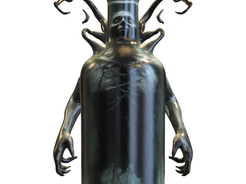 Dark Soul in a Bottle Modello 3D