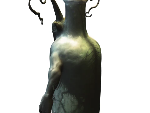 Demonic Soul in a Bottle 3D Model