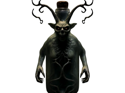 Demonic Soul in a Bottle 3D Model