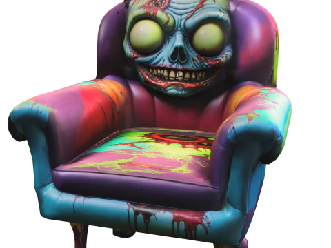Fotel Zombie Horror Model 3D