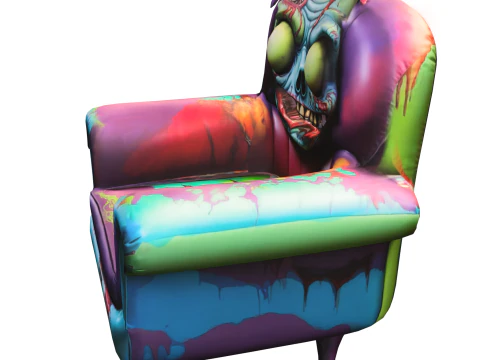 Zombie Horror Armchair 3D Model