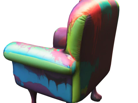 Zombie Horror Armchair 3D Model