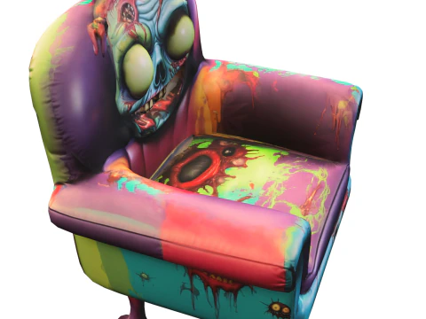 Zombie Horror Armchair 3D Model