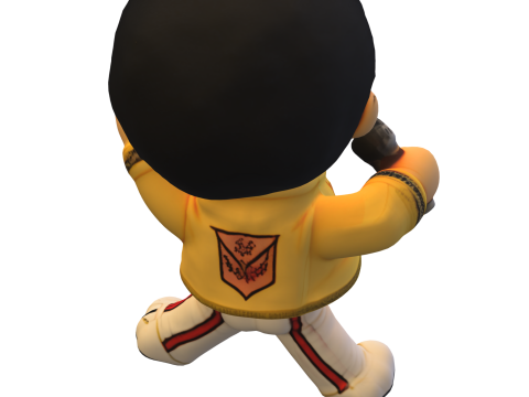 Chibi Rockstar - Fred Mercury doll 3D Model