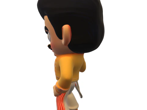 Chibi Rockstar 3D Model