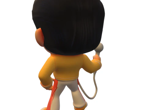 Chibi Rockstar 3D Model