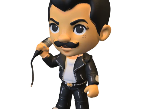 Chibi Rockstar Legend 3D Model