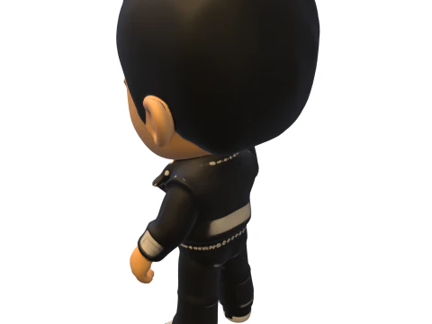 Chibi Rockstar Legend 3D Model