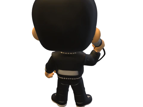 Chibi Rockstar Legend 3D Model