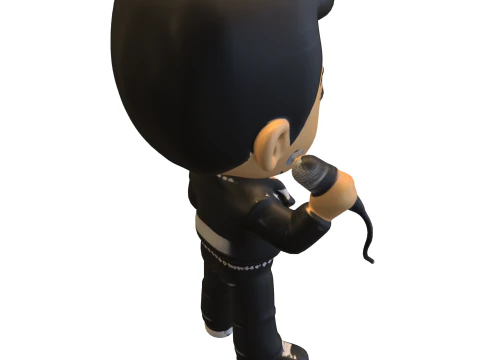 Chibi Rockstar Legend 3D Model