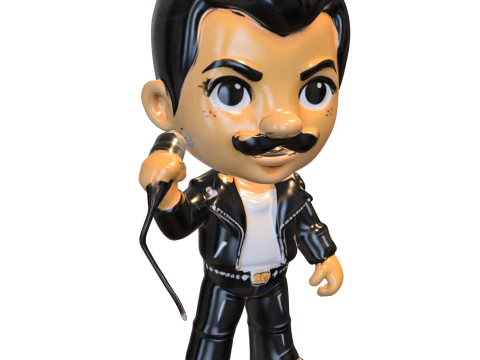 Chibi Rockstar Legend 3D Model
