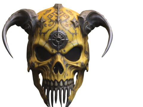 Skull Helmet 3D Model