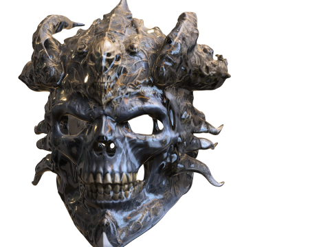 Infernal Warrior Mask Model 3D