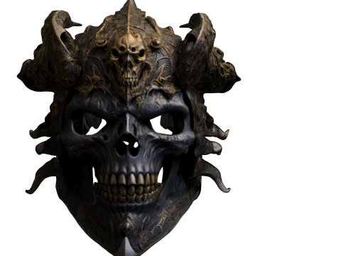 Infernal Warrior Mask 3D Model