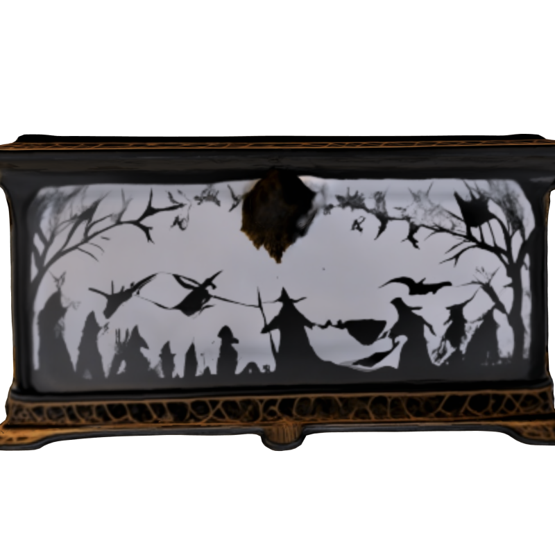 Enchanted Witchcraft Chest - Halloween Magic Box Modèle 3D .c4d .max .obj .3ds .fbx .stl .blend