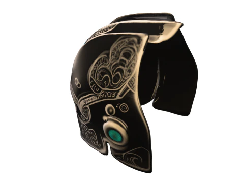 Шолом зачарованого воїна - фантастична броня лицаря 3D Модель