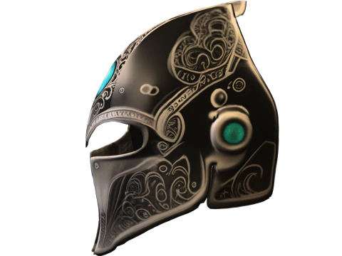 Шолом зачарованого воїна - фантастична броня лицаря 3D Модель