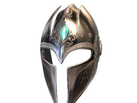 Enchanted Warrior Helmet - Fantasy Knight Armor Modèle 3D