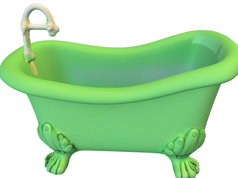 Haunted Clawfoot Bathtub 3D Модель