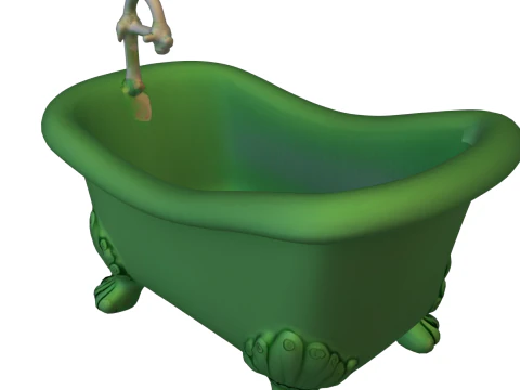 Haunted Clawfoot Bathtub 3D Model