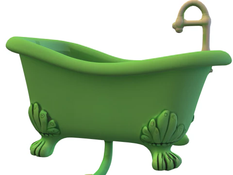 Haunted Clawfoot Bathtub 3D Model