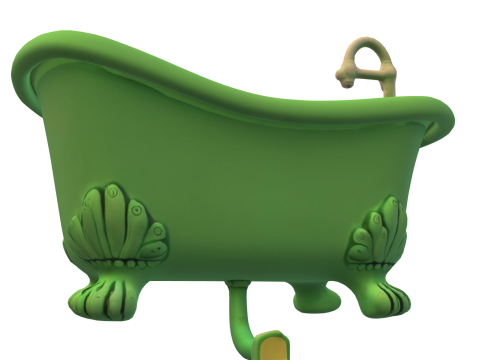 Haunted Clawfoot Bathtub 3D Модель