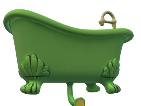 Haunted Clawfoot Bathtub 3D Model