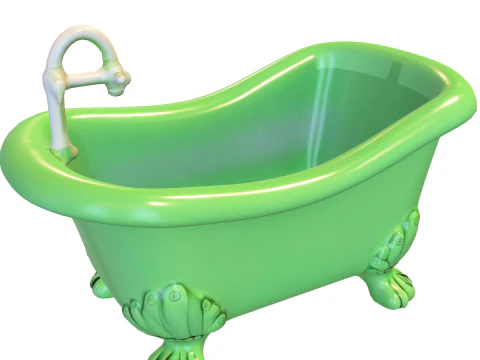 Haunted Clawfoot Bathtub 3D Model