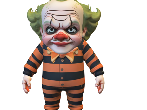 Creepy Carnival Clown 3D 模型