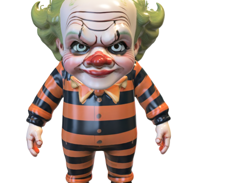 Creepy Carnival Clown 3D 模型