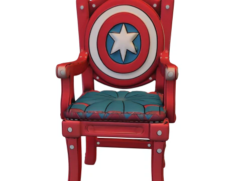 Cadeira Escudo Heroica Modelo 3D