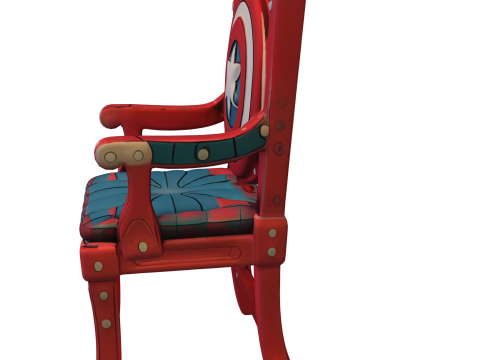 Heroic Shield Chair 3D Model