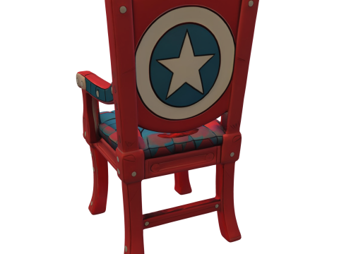 Heroic Shield Chair 3D Model