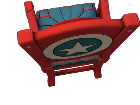 Heroic Shield Chair 3D Model